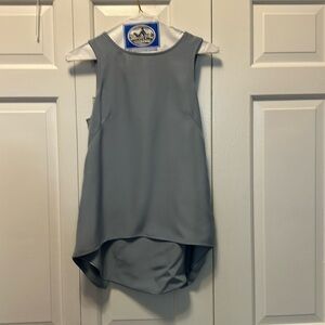 Rag and bone silk tank with illusion slit back